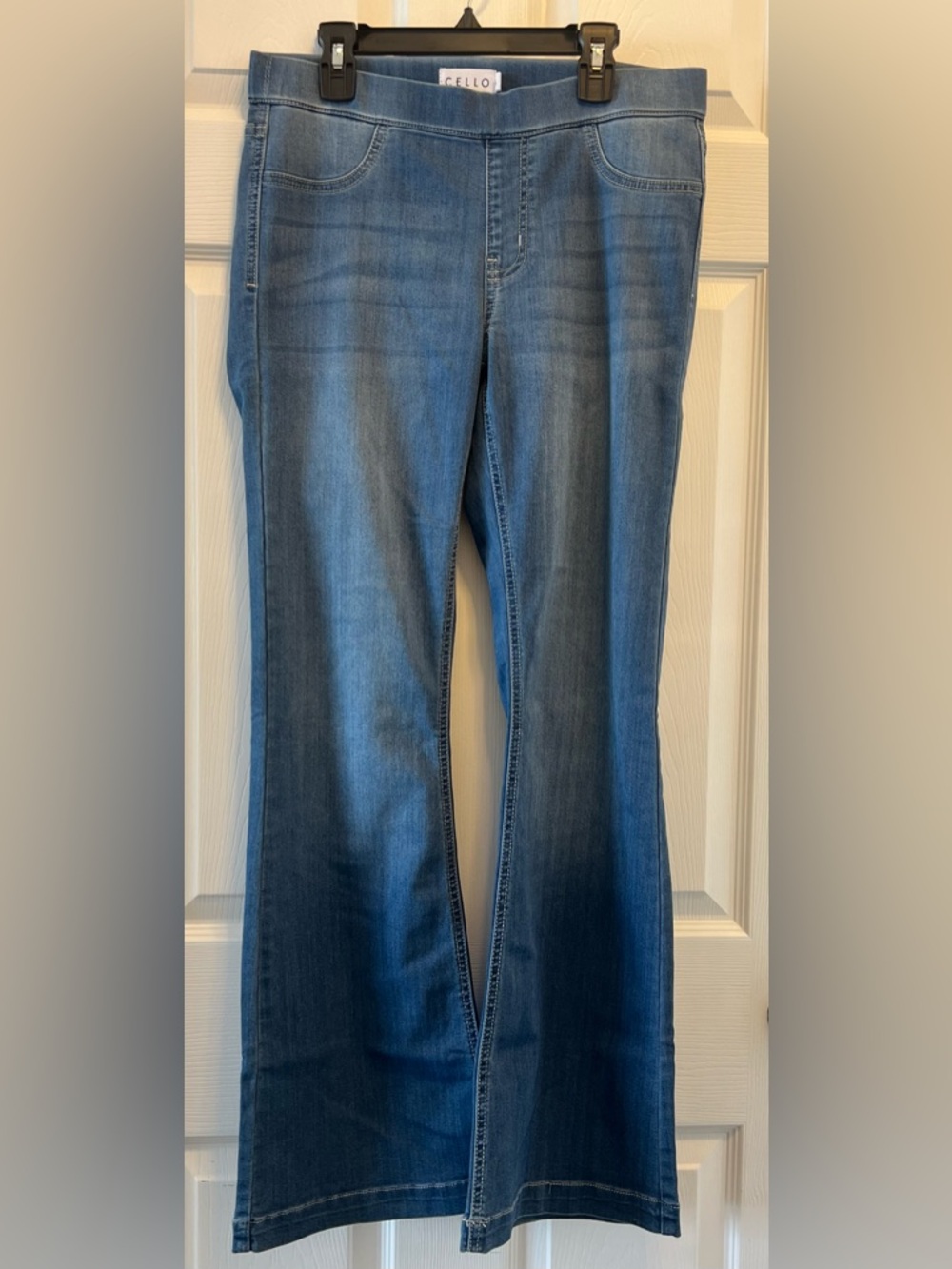 Med Cello Women's Denim Wide Leg Jeans